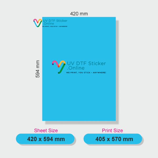 UV DTF 3D Embossed Sticker – A2 Size (Large Size) - Image 2